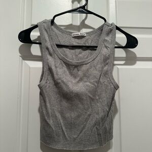 Reformation Gray Crop Top